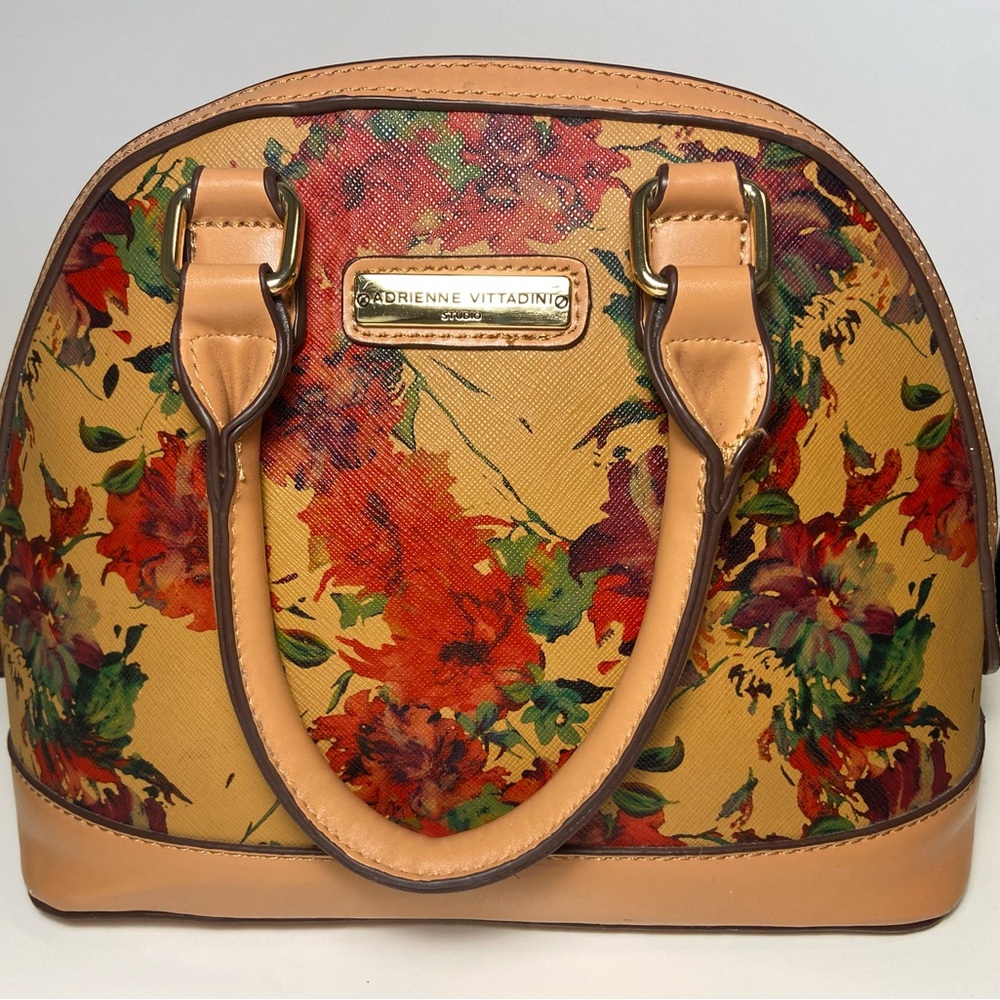 Adrienne vittadini floral leather purse